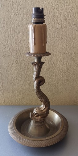 Lampe poisson bronze ou - poisson, en
