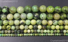 Perles rondes en chrysoprase australienne naturelle, 4mm, 6mm, 8mm, 10m,...