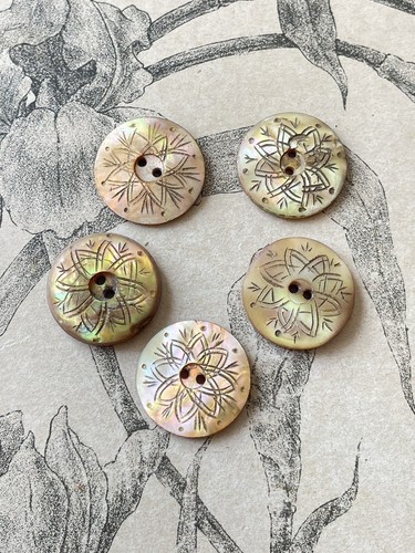 Boutons anciens nacre - anciens, en