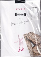 Collant WOLFORD MICRO FISH SCALE Black ou Deep Ocean. Tailles S - M. Net tights.