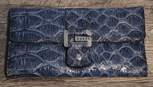 Guess blue wallet with - blue,