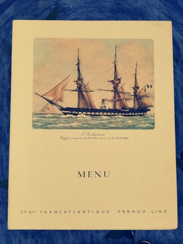 Menu paquebot colombie - colombie, ♦