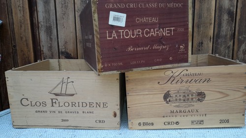 Caisses vin vides pour 6 - a,