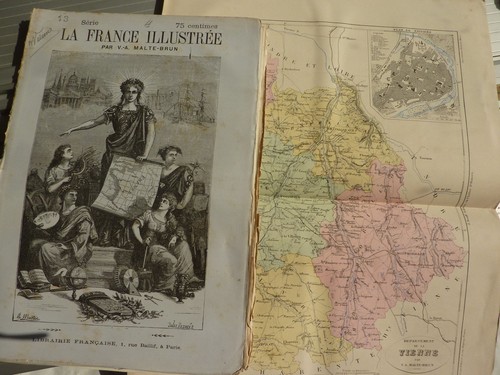 France illustrée malte brun - illustrée,