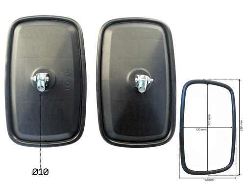 Universal side mirror - 2x,