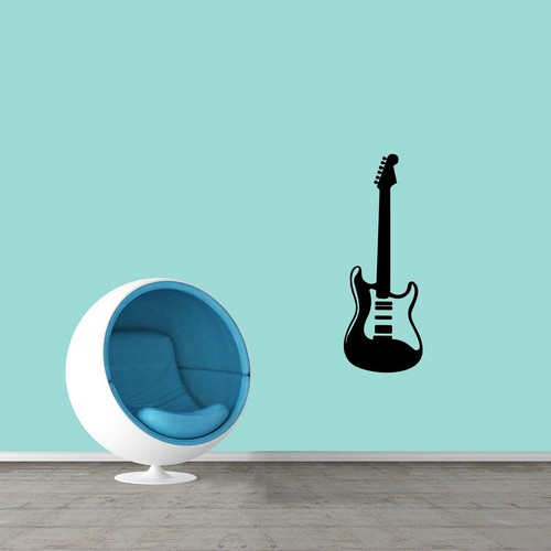 Electric guitar wall decal - electric,