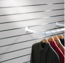 6 Slatwall Écran D'Affichage Panneaux Gris Agencement Magasin 1200mm X & Inserts