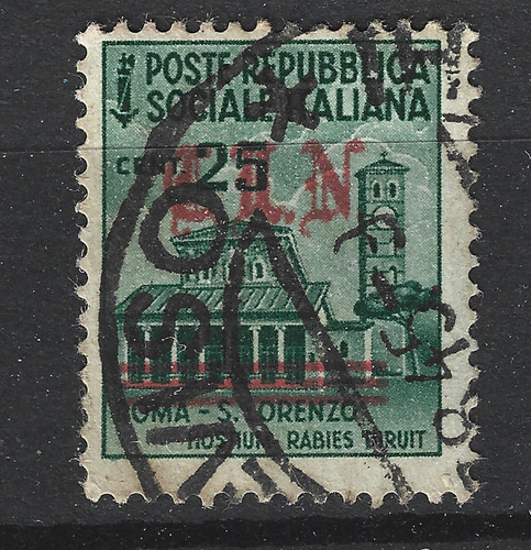 Italie timbre surcharge - surcharge, du