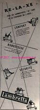 PUBLICITE LAMBRETTA RELAXE MOTO VESPA SCOOTER 1961 AD