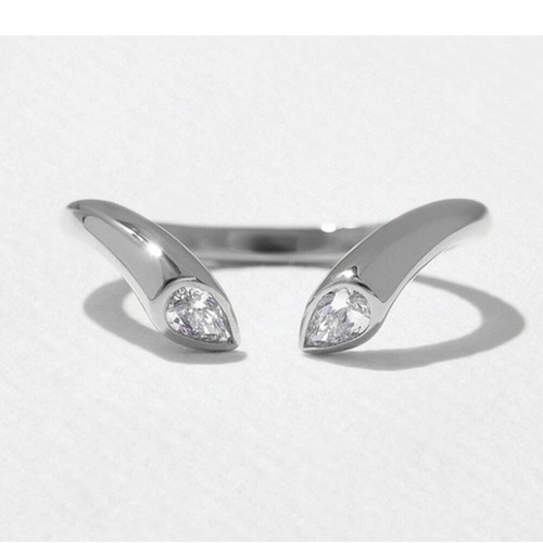 Bague platine diamant - , gli