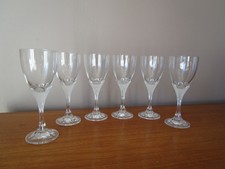 6 Verres à eau Vin en Cristal d'Arques Modèle Granville H 19,5cm """