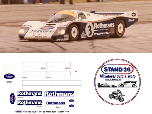 511 decals porsche 962c - decals,