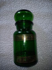 Paire De Pots A Épices En Verre Avec Leurs Bouchons Verre 