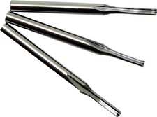 3 Fraises 2 dents à taille droite (Bois,PVC,ABS,MDF,Mousse) dia 3*1.2*5 mm CNC