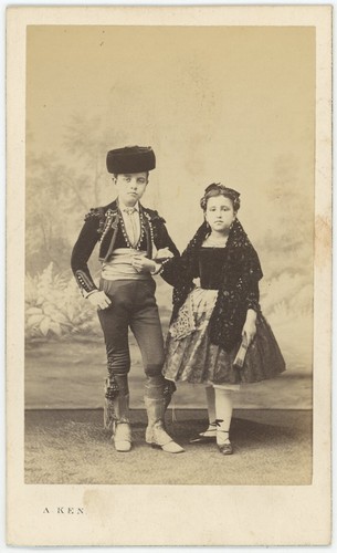 Cdv circa 1865 frère et - frère,