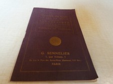 catalogue G SENNELIER travail