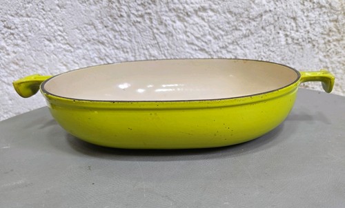 Plat fonte émaillée - vert, le