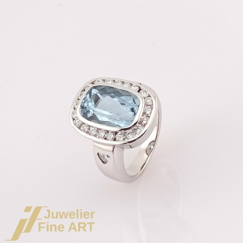 Bague aigue marine 23 - bague, aigue-marine