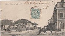 CPA 01 (Ain)  BOURG en BRESSE / L' INTERIEUR DE LA GARE / ANIMEE