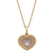 Collier pendentif pavé cœur
