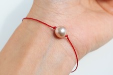 Bracelet argent fil rouge - argent,