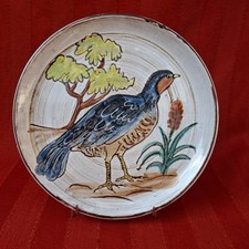 Assiette à l'oiseau Vallauris