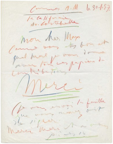 Pablo picasso lettre - picasso,