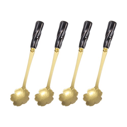 4pcs cuillères fleur en - à,
