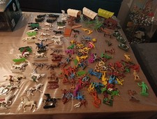 Lot Soldat Cowboy Indien Plastique Dont Starlux