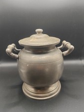 pot en etain vintage