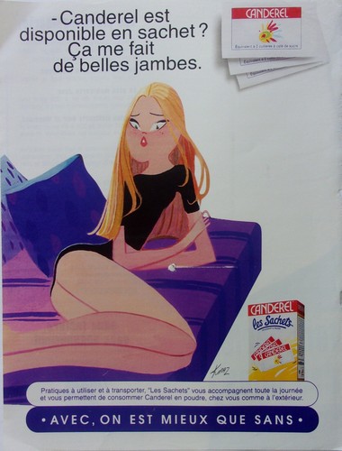 Publicité canderel avec - publicité,
