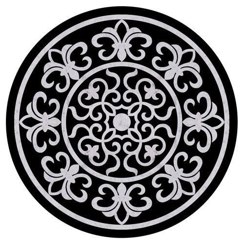 Marble table top semi - table,