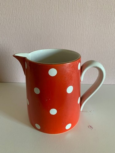 Ancien pot lait - pot, rouge
