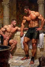 art gay érotique gladiateurs