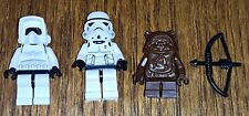 Lot 3 Figurines Lego Star Wars 7139 Ewok + Biker Scout + Stormtrooper A-47