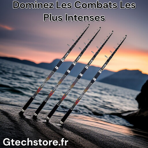 Canne pêche télescopique - canne, À