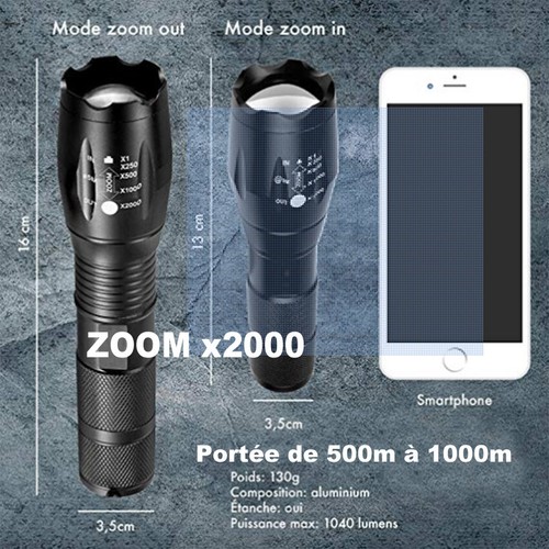 Lampe torche xml led - torche,