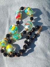 Ancien collier perles noires 7