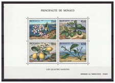 MONACO . BF  N° 51 . BLOC   CITRONNIER   NEUF   ** .  SUPERBE .