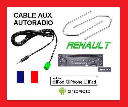 Cable auxiliaire mp3 autoradio - mp3,