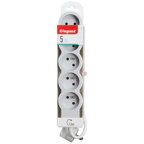 Legrand multiprise 5x2p t - -, 5x2p+t