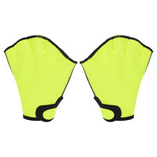 Palmés Nage Gants, Unisexe Natation Résistance Gants Eau Résistance L, Jaune