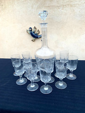 Service de 12 Verres à Vin /Apéritif et Carafe Cristal de BACCARAT Jeux d'Orgues