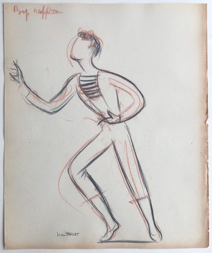 Jean target dessin ancien 1950 - target,