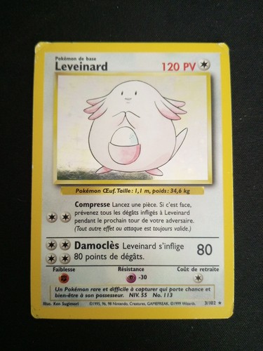 Carte pokémon leveinard 102 - carte,