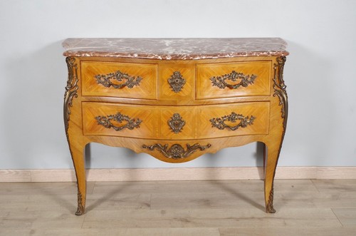 Commode louis galbée en - commode, xv
