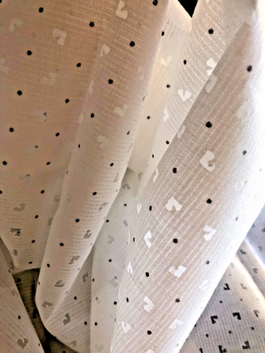 Coupon tissu neuf - neuf, blanc