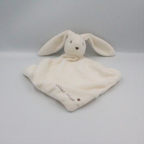 Doudou plat lapin blanc