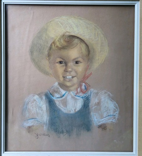 Weber c1940 crayon pastel - j,