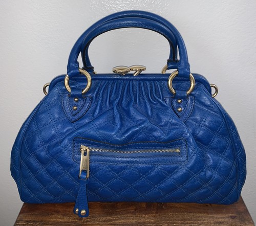 Y2k marc jacobs blue quilted - blue,